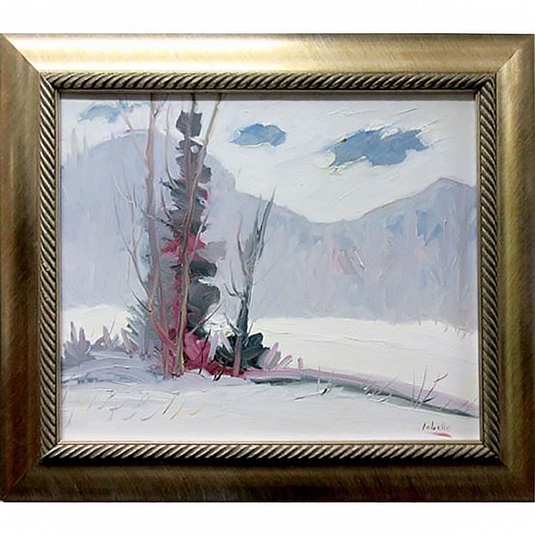 Fernand Labelle comparable auction result: fernand labelle canadian 1934 2012 sans titre oil on canvas signed lower right titled to bar code label verso 20 x 24 in 50 8 x 61 cm