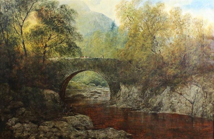 Alfred H. Green comparable auction result: alfred h green british act 1844 1878 pont aber glass llyn oil on canvas 20 x 30 in