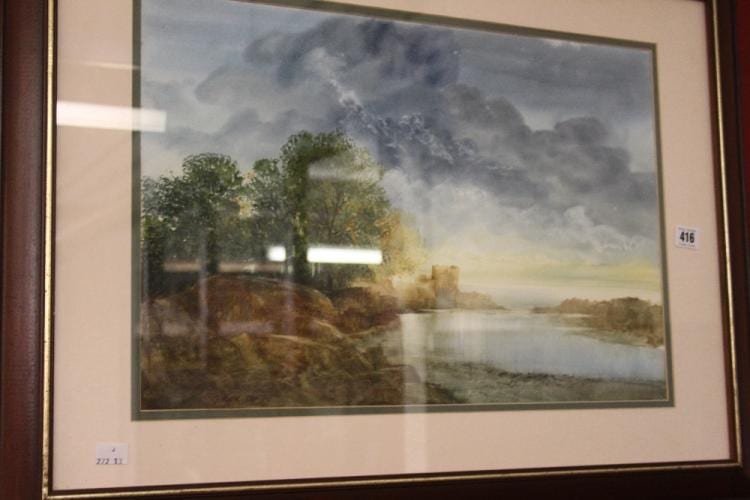 George Thomas Rope comparable auction result: george thomas rope 1845 1929 watercolour stormy day by norfolk coast s