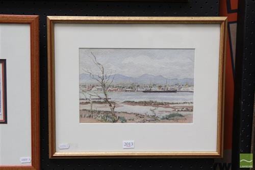 Duncan Goldfinch comparable auction result: duncan goldfinch 1888 1960 the ship s in port 1953 18 x 27 5cm