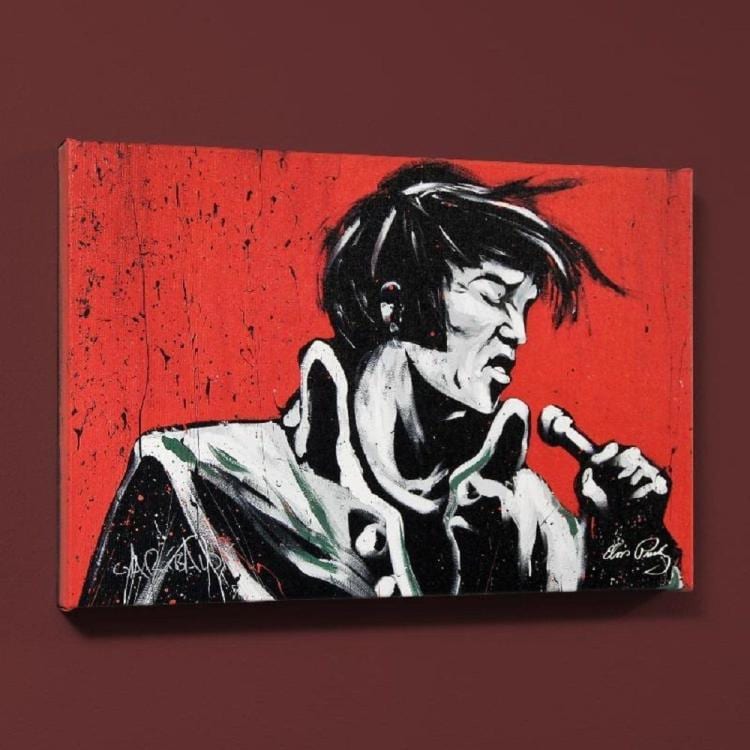 David Garibaldi comparable auction result: david garibaldi elvis presley limited edition giclee on canvas signed numbered