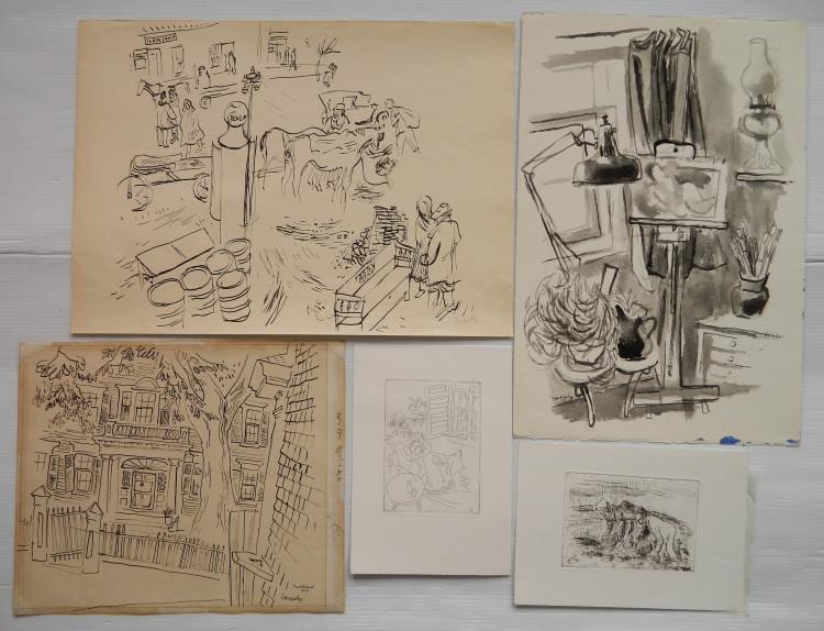 Tibor Gergely comparable auction result: tibor gergely 5 works