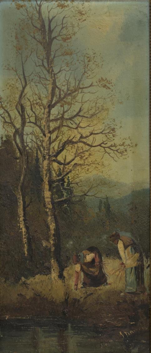 Giuseppe Danieli comparable auction result: giuseppe danieli attrib framed oil painting
