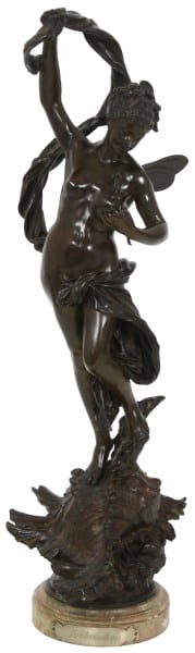 Lucien Madrassi comparable auction result: 52 5 in bronze sculpture fortunatina