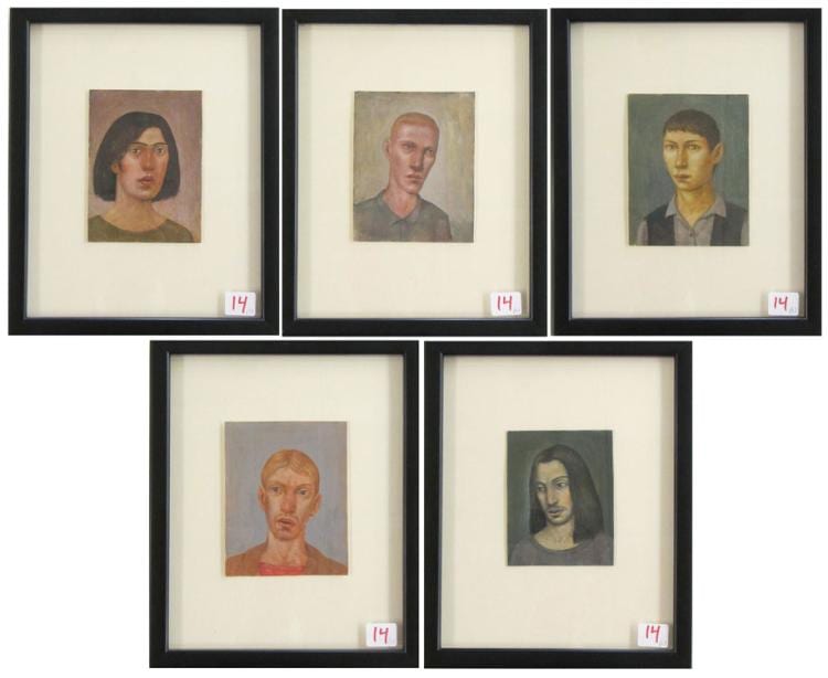 Paul Green comparable auction result: paul green oregon born 1960 five watercolors an