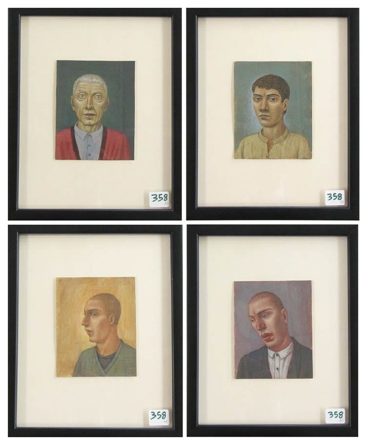 Paul Green comparable auction result: paul green oregon born 1960 four watercolors an