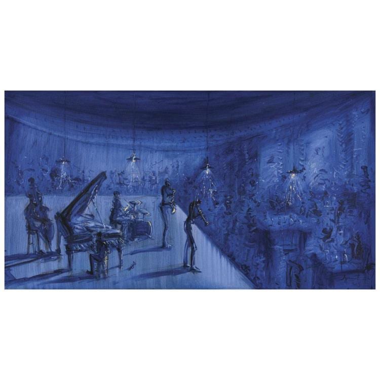 jazzamoart la noche de miles davis signed and dated 2005 oil on canvas 84 x 155 cm 33 x 61 inches · Morton Subastas · 2018-02-22 Jazzamoart comparable auction result: jazzamoart la noche de miles davis signed and dated 2005 oil on canvas 84 x 155 cm 33 x 61 inches