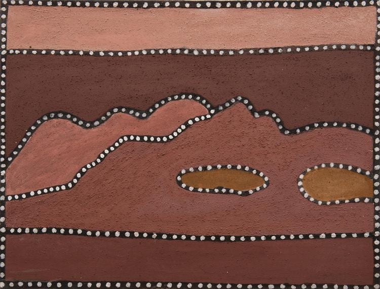 Beerbee Mungnari comparable auction result: beerbee mungnari born c 1935 14 mile 2003 natural earth pigments on canvas