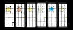 George Grant Elmslie comparable auction result: george grant elmslie 1871 1952 six leaded glass windows for the henry b