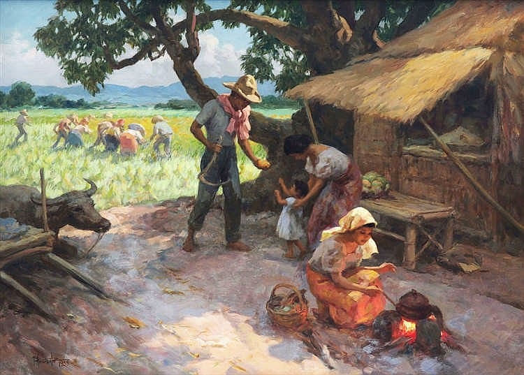Fernando Amorsolo (1892 - 1972) Noonday Meal comparable sale