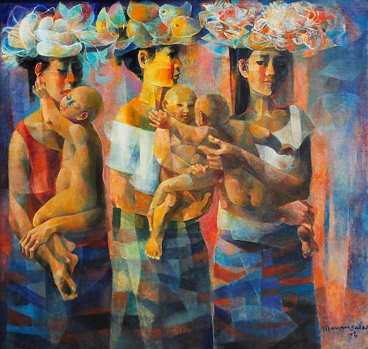 Vicente Manansala (1910 - 1981) Tres Marias comparable sale