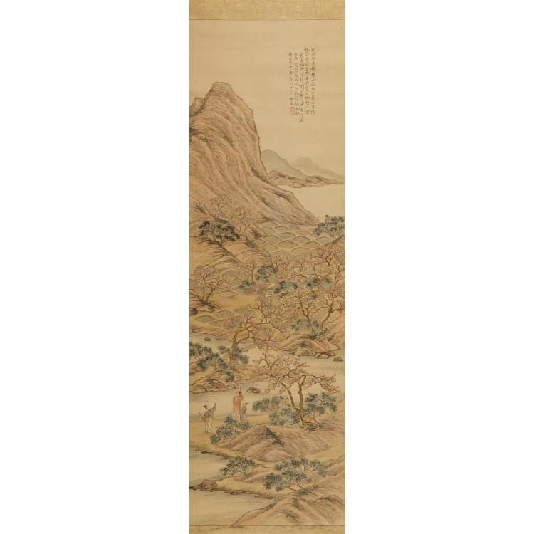 Tanomura Chikuden comparable auction result: tanomura chikuden 1777 1835 dated renchen year corresponding to 1832 an elsium on earth