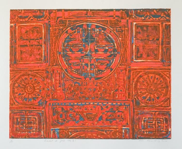 Shiou-Ping Liao comparable auction result: shiou ping liao etching