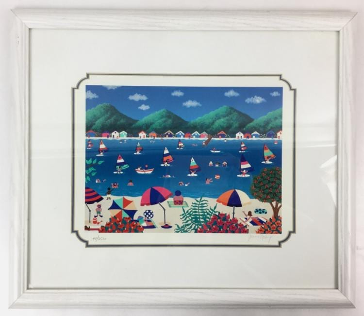 Joanne Netting comparable auction result: joanne netting signed serigraph summer at the beach
