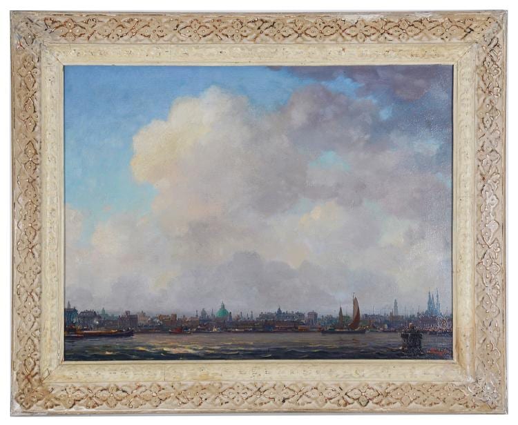 albert hemelman dutch 1883 1951 a view of amsterdam oil on canvas signed l r framed · Catherine Southon Auctioneers & Valuers · 2018-03-07 Albert Hemelman comparable auction result: albert hemelman dutch 1883 1951 a view of amsterdam oil on canvas signed l r framed