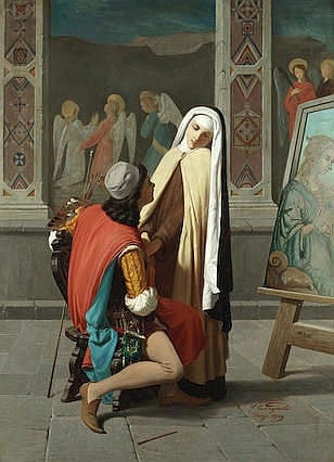 Gabriele Castagnola comparable auction result: gabriele castagnola italian 1828 1883 filippo lippi falling in love with lucr