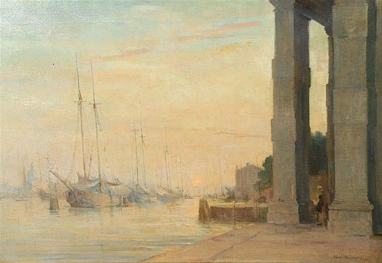 Alfred Robert Hayward comparable auction result: alfred robert hayward 1875 1971 venetian sunset signed and dated 1