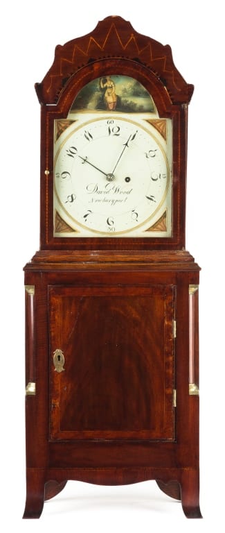 David Wood comparable auction result: david wood newburyport ma shelf clock