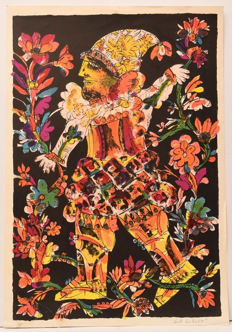 Norman Laliberte, lithograph sold by Millea Bros Ltd, lot 2114 — auction record photograph