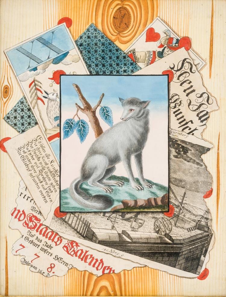 Christian Gottlob Winterschmidt comparable auction result: quodlibet with wolf