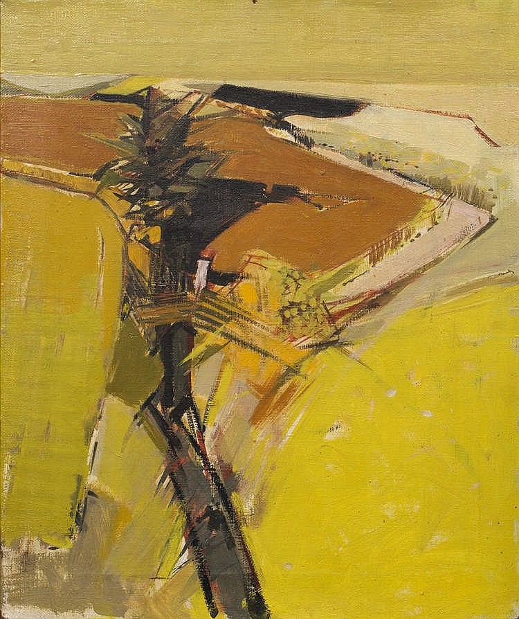 Olwen Jones comparable auction result: olwen jones b 1945 landscape ii 1967