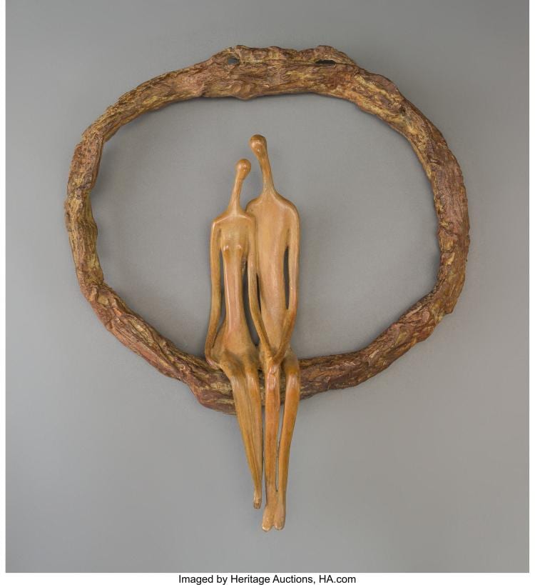 ATTRIBUTED TO RUTH BLOCH (ISRAELI, B. 1951) CIRCLE BRONZE WITH TAN PATINA 12-3/4 sold by Heritage Auctions, lot 63836 — auction record photograph