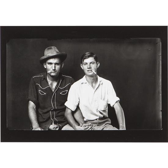Michael Disfarmer comparable auction result: mike disfarmer 1884 1959 two pals with cigarettes