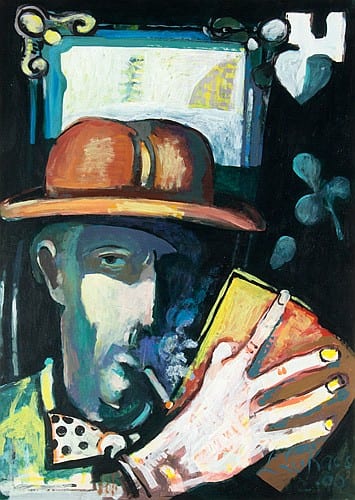 laszlo lukacs music man acrylic on board · GFL Fine Art · 2018-03-11 Laszlo Lukacs comparable auction result: laszlo lukacs music man acrylic on board