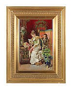 Luis Alvarez Catalá comparable auction result: luis alvarez catal spanish 1836 1901 indiscretion 1882 signed inscribed and dat