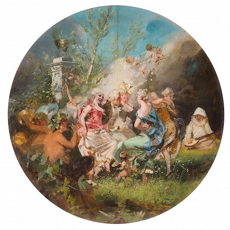 Jan Czeslaw Moniuszko comparable auction result: jan czeslaw moniuszko 1853 1908 in the park 1898