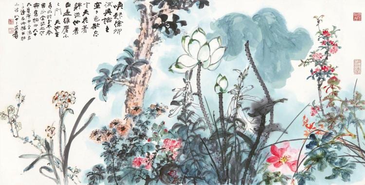 Zhang Daqian (CHANG DAI-CHIEN, 1899-1983) | Blossoms in Four Seasons comparable sale
