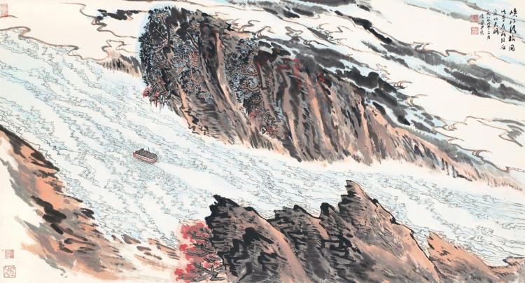 LU YANSHAO | Sailing by the Gorges comparable sale