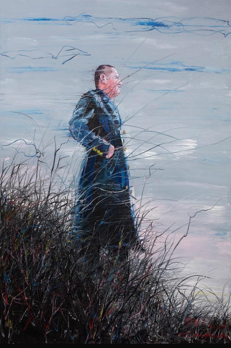 Zeng Fanzhi | Sky Series: Self-Portrait comparable sale