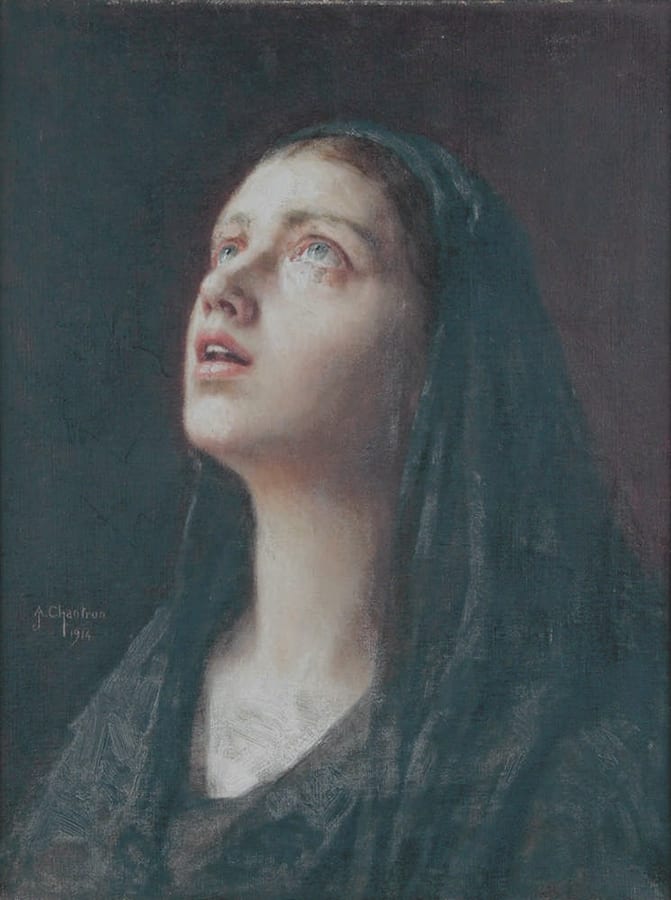 Alexandre Jacques Chantron comparable auction result: alexandre jacques chantron 1842 1918 l orpheline 1914 huile sur t