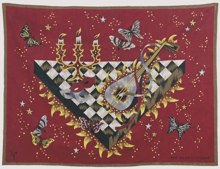 Jean Picart Ledoux comparable auction result: jean picart ledoux 1902 1982 le damier tapisserie d aubusson sign e