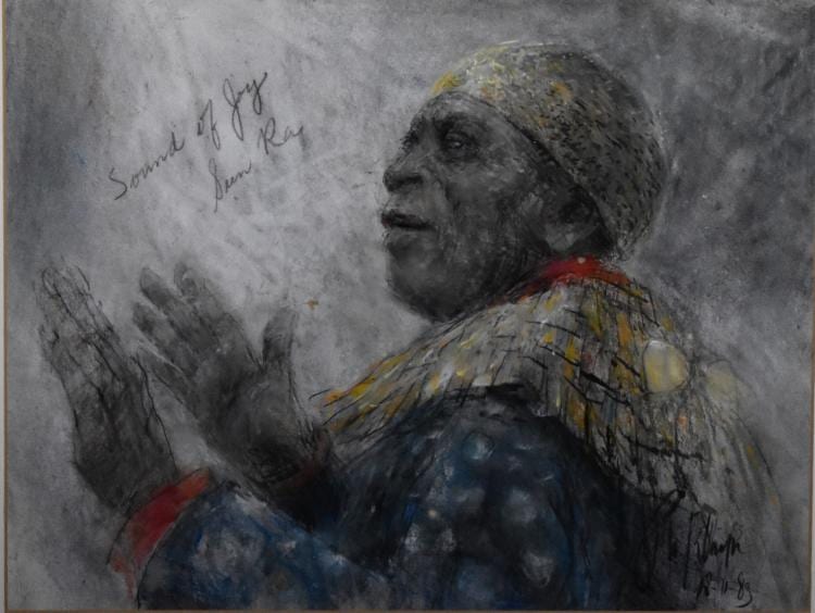 Piet Klaasse comparable auction result: piet klaasse dutch 1918 2001 sun rah