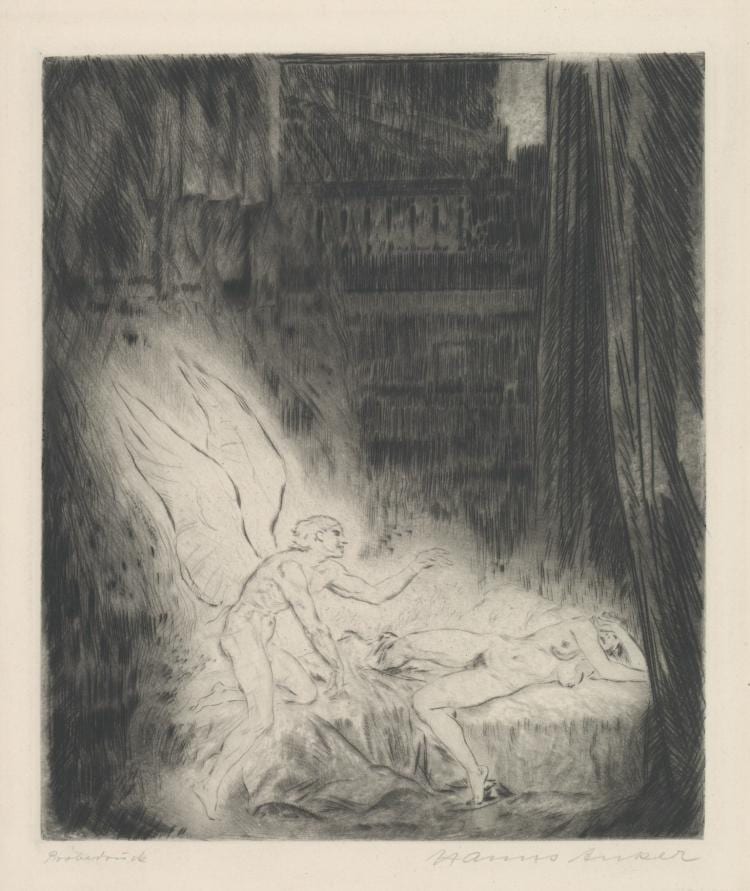 Hanns Anker comparable auction result: hanns anker 1873 1950 etching