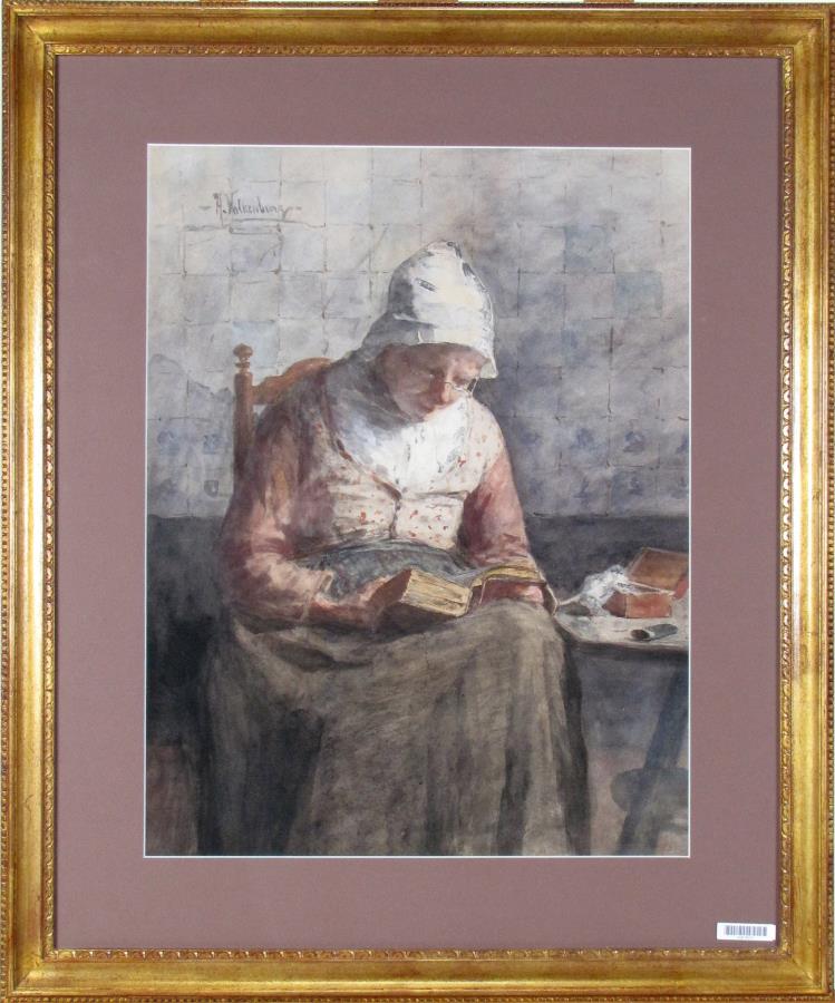 hendrik valkenburg 22x17 wc reading woman · Wickliff & Associates Auctioneers, Inc. · 2018-03-17 Hendrik Valkenburg comparable auction result: hendrik valkenburg 22x17 wc reading woman