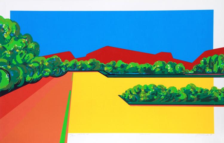 Joan Melnick comparable auction result: joan melnick monhonk state 2 serigraph