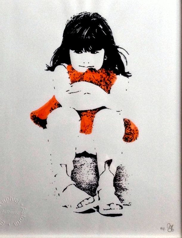 Emo Raphiel Astoria comparable auction result: emo raphiel astoria teddy girl signed original