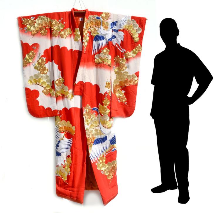 MID-CENTURY JAPANESE SILK CEREMONIAL KIMONO sold by Burchard Galleries Inc, lot 1246 — auction record photograph