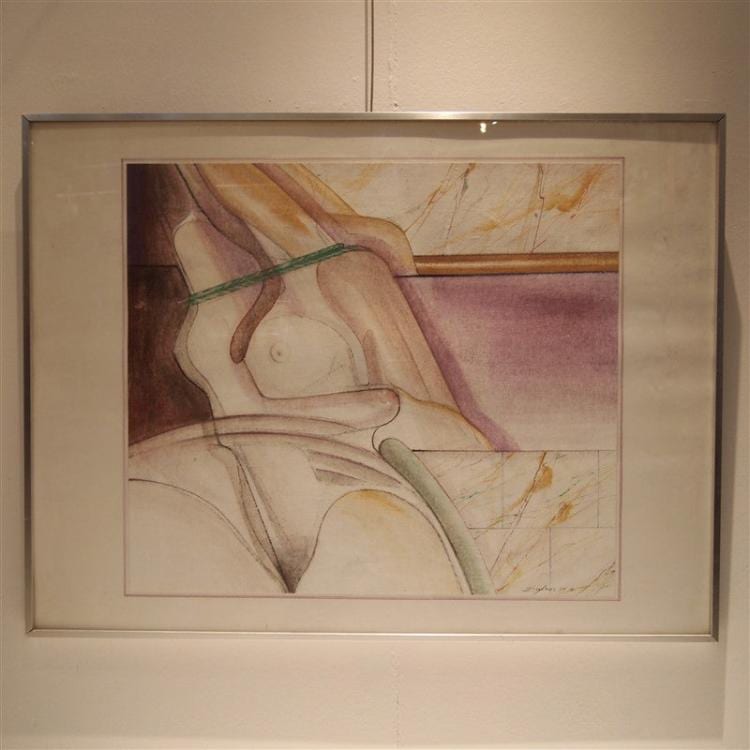 Frédéric Dufoor comparable auction result: fr d ric dufoor 1943 huile sur toile composition abstraite sign e dan