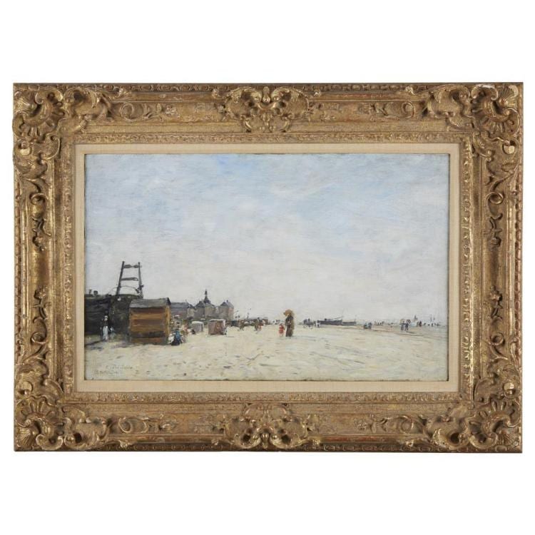 EUGÈNE BOUDIN, (FRENCH 1824–1898), “LA PLAGE DE BERCK” sold by Freeman's | Hindman, lot 1 — auction record photograph