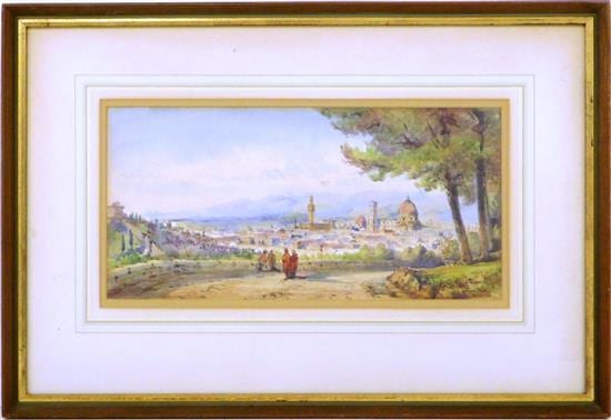 Conrad Hector Rafaele Carelli comparable auction result: conrad h r carelli english 1869 1956 view of florence from san miniato watercolor late 19th early 20th c signed lr and in