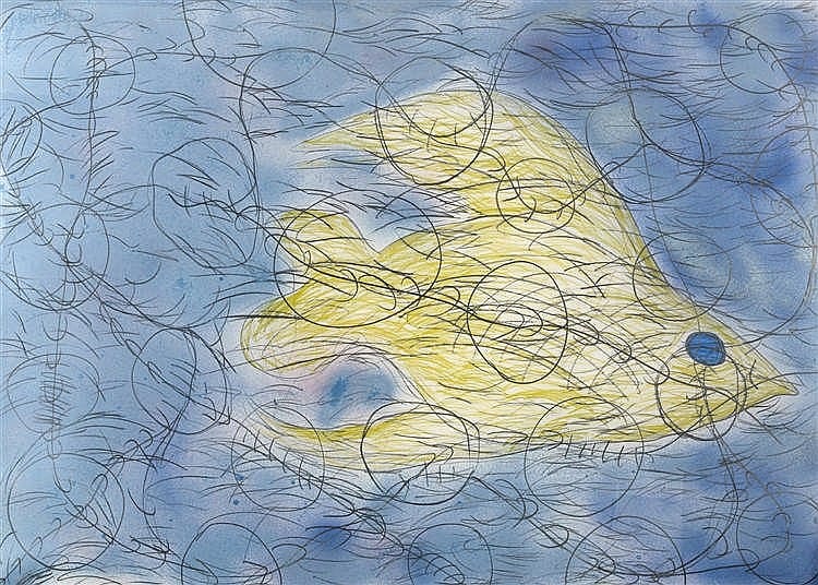 Moshekwa Langa comparable auction result: moshekwa langa ne en 1975 composition peinture a rosol
