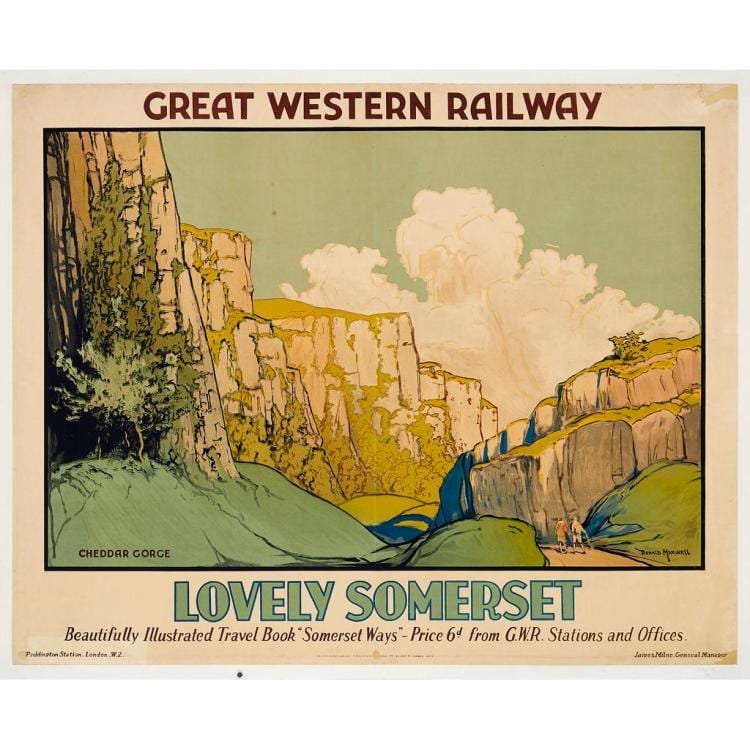 Donald Maxwell comparable auction result: donald maxwell 1877 1936 cheddar gorge lovely somerset 39 x 49 in 100 x 126 cm