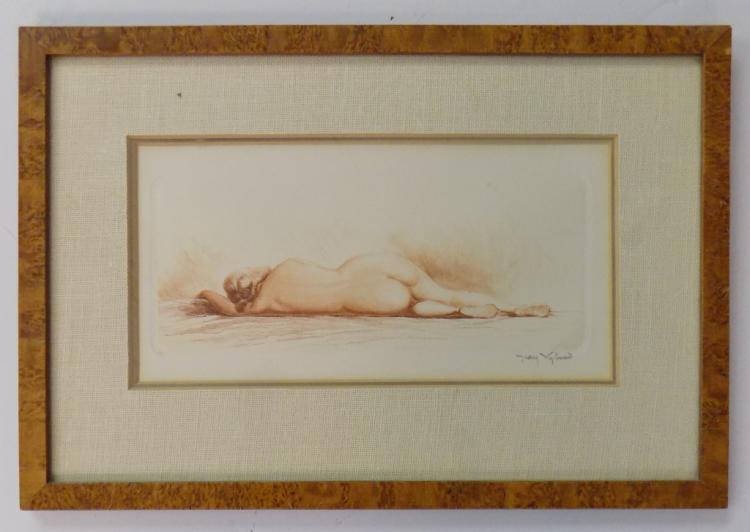 jean vyboud etching · Teel Auctions · 2018-05-01 Jean Vyboud comparable auction result: jean vyboud etching