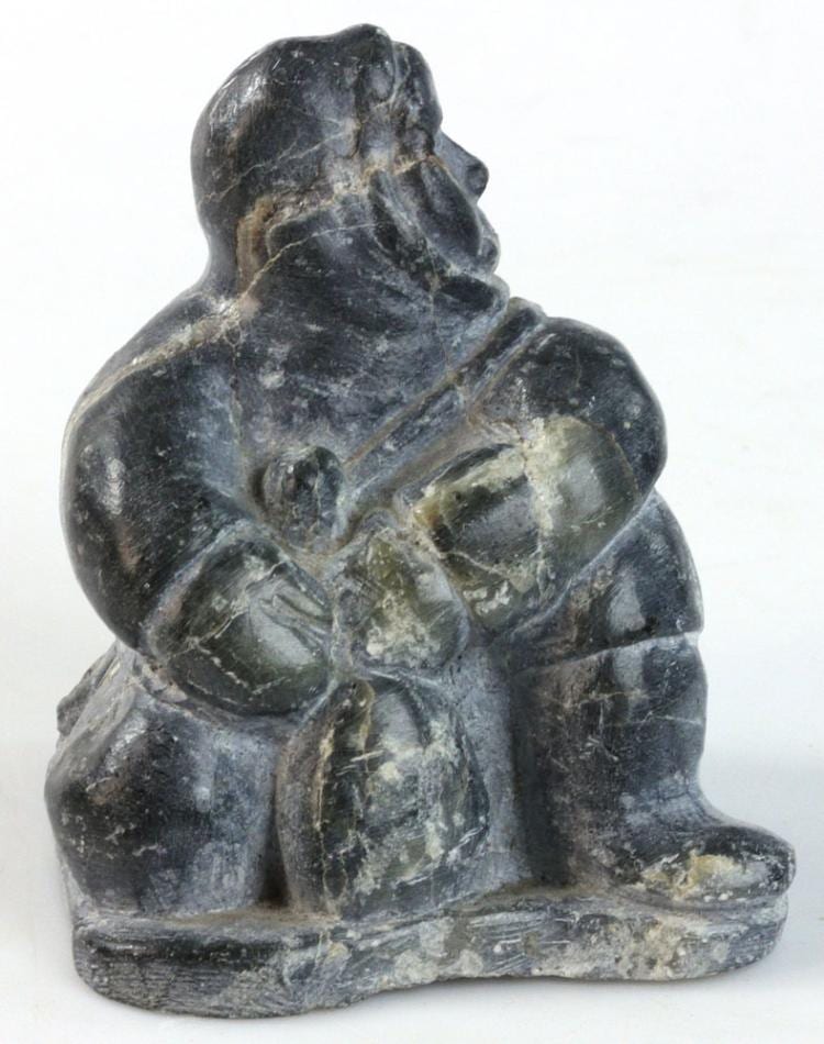 Moses Aupaluktuk comparable auction result: moses aupaluktuk carved inuit figure