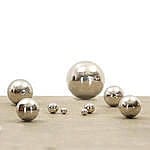 Diego Matthai comparable auction result: diego matthai born 1942 set of nine spheres circa 1990 chromed metal largest sphere