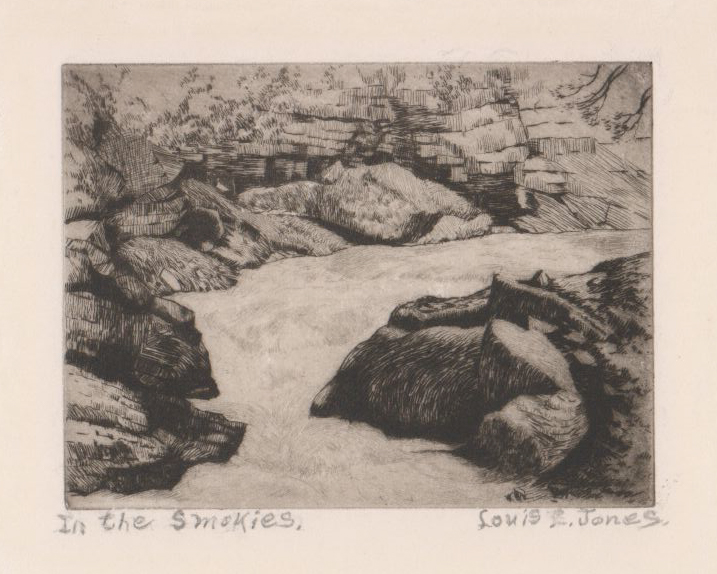 louis e jones etching · Grant Zahajko Auctions, LLC · 2018-04-07 Louis E. Jones comparable auction result: louis e jones etching